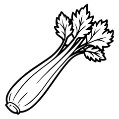 Minimal Celery Vector Illustration