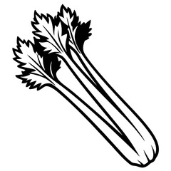 Minimal Celery Vector Illustration