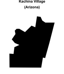 Kachina Village (Arizona) blank outline map