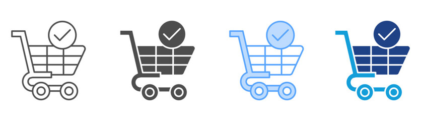 Checkout Icon Set Multiple Style Collection