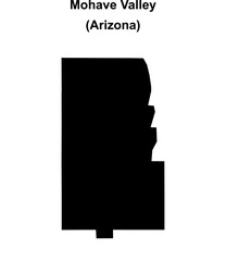 Mohave Valley (Arizona) blank outline map