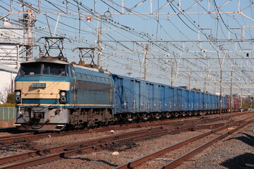 EF66-9号機牽引の紙輸送貨物列車(3461列車)_2010/1/23撮影