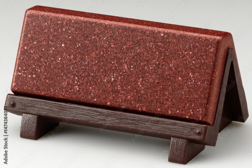 Aufkleber decorative brick sculpture with a unique texture crafted for modern art enthusiasts in a gallery set