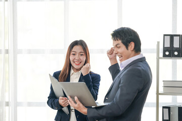 Successful Business Team Celebrating Achievement