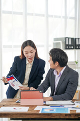 Business Colleagues Discussing Data Analysis