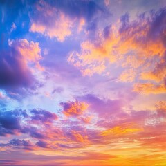 Obraz premium Vibrant sunset cloudscape (4)