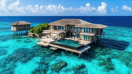 tropical resort in maldives Bluewater Vill