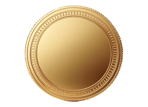 Golden coin empty