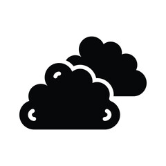 A sky filled with clouds, symbolizing overcast weather.