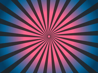 Psychedelic Radial Burst Background – Abstract Swirling Starburst in Pink, Blue, and Purple