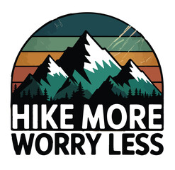 Hiking T Shirt Design