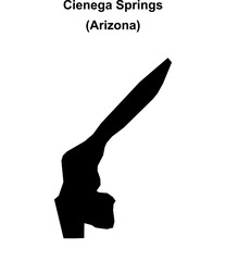 Cienega Springs (Arizona) blank outline map