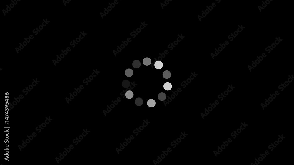 Poster animated of circle loading icon . animated loading wheel with loading text. round loading bar icon a