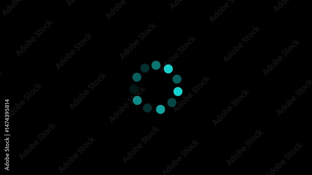 Aufkleber  Animated loading wheel with loading text, Animation of a loading spinning load wheel. Round loading bar icon animation . Loading wheel animation.