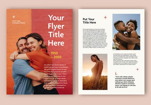 Print One Fold Flyer Layout