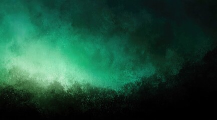 Fototapeta premium Deep teal and emerald abstract background with textured gradients