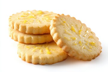 Sweet lemon shortbread cookies, perfect for an afternoon treat!