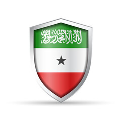 Somaliland Flag Glossy Shield Icon (Limited Recognition)