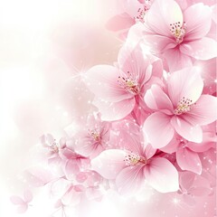 Delicate pink blossoms in soft light (1)
