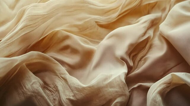 Gradient flow of mocha brown into cream, with a texture resembling soft flowing fabric in muted tones.