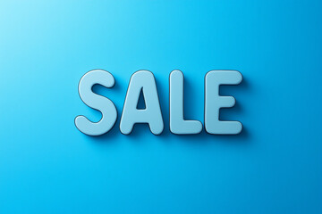 Bold Sale Text on Blue Background. Blue background with bold 'SALE' text. Ideal for marketing and retail promotions.