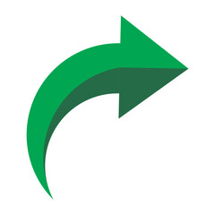 
green forward arrow icon vector illustration