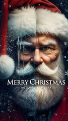 Beautiful Christmas postcards with Santa Claus.