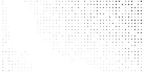 Modern dotted halftone gradient texture. Vanishing polka dot background. Repeating dots gradation modern abstract simple
