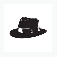 black hat vector illustration