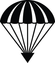 parachute vector icon.
