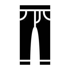 Jeans  Vector Glyph Icon Design
