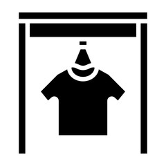 Fototapeta premium Clothes Rack Vector Glyph Icon Design