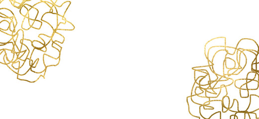 Line wave art pattern, gold abstract luxury background, premium design. Luxury wallpaper design for prints, wall arts and packaging design.Pieces flakes of gold curlicues, and scribbles.