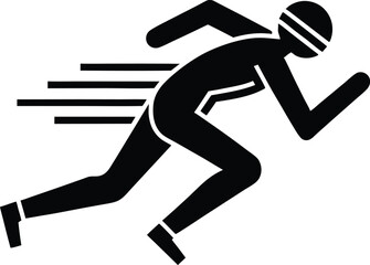 sprint vector icon.