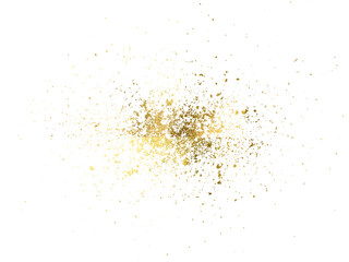 Gold sparkle splatter PNG. Gold brush stroke on transparent background. Gold glitter gradient.Luxury element Gold glitter. Golden sparkle confetti. Shiny glittering dust.