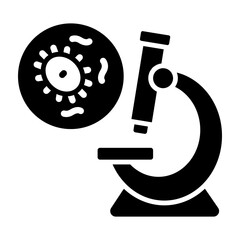 Biology  Vector Glyph Icon Design