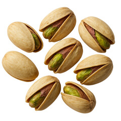 pistachio nuts on white background isolated on transparent or white background png
