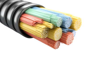 High-speed multi-mode fiber optic cable detail