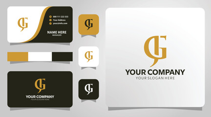 Elegant Gold JG Logo Design Business Branding Identity Perfect for Corporate Use