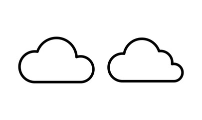 Cloud icon logo design. cloud sign and symbol