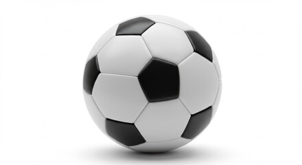 Obraz premium Classic soccer ball design perfect for sports fans a timeless image of athletic competition and teamwork