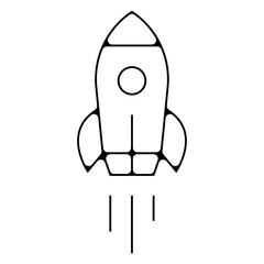 icone symbole pictogramme entreprise success fusée decollage