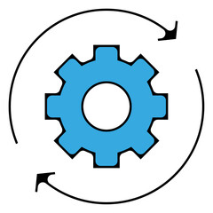 icone symbole pictogramme entreprise success engrenage reglage