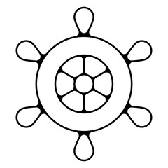 Obraz premium icone symbole pictogramme entreprise success travail gouvernail