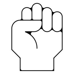 icone symbole pictogramme entreprise success travail main ferme determiné