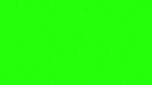 Rain drops png on a solid green background with white noise. Suitable for naturethemed designs, weather app graphics, and environmental campaigns.