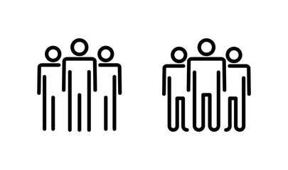 people icon logo design. person sign and symbol. User Icon vector