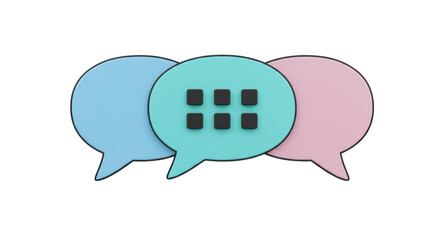 Isolated Chat Bubbles