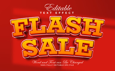 Flash Sale 3D editable text effect style