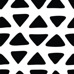 Free hand line triangle background, seamless pattern